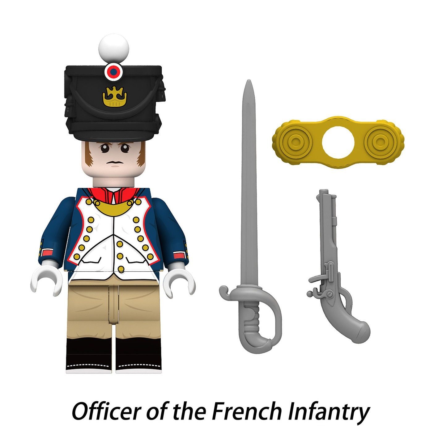 Napoleonic Wars Offices and Captains Block Figures