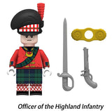 Napoleonic Wars Offices and Captains Block Figures