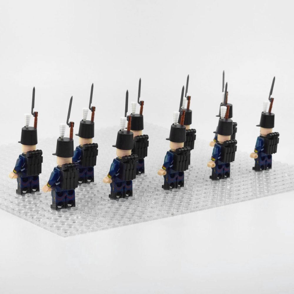 Napoleonic Wars Portuguese Line Infantry Block Figures Set of 10pcs