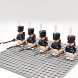 Napoleonic Wars Prussian Guard Grendiers Block Figures Set of 5pcs