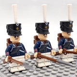 Napoleonic Wars Prussian Guard Grendiers Block Figures Set of 5pcs