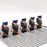 Napoleonic Wars Prussian Landwehr Block Figures Set of 5pcs