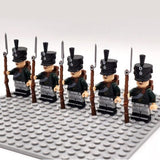 Napoleonic Wars Prussian Silesian Chasseur Block Figures Set of 5pcs