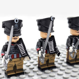 Napoleonic Wars Prussian Skeleton Hussars Block Figures Set of 5pcs