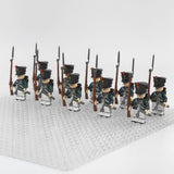 Napoleonic Wars Russian Artillery Infantry Block Figures Set