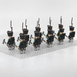 Napoleonic Wars Russian Artillery Infantry Block Figures Set