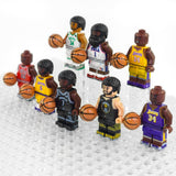 NBA Basketball Block Figures Set of 8pcs with Basketball Accessory