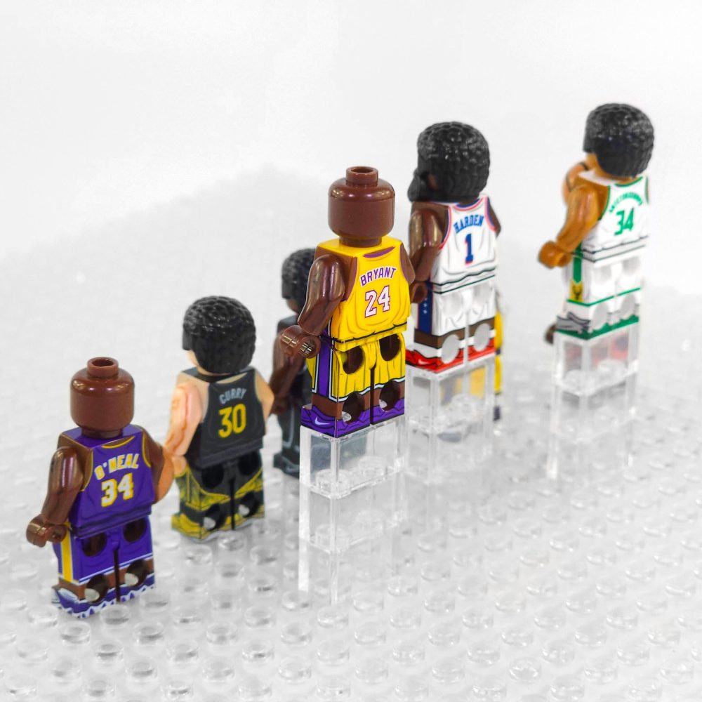 NBA Basketball Block Figures Set of 8pcs with Basketball Accessory