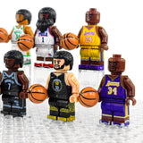 NBA Basketball Block Figures Set of 8pcs with Basketball Accessory