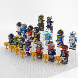 NFL Football Players Block Figures Set of 16pcs with Super Bowl Trophy Accessories