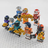 NFL Superbowl Football Player Block Figures Set of 8pcs