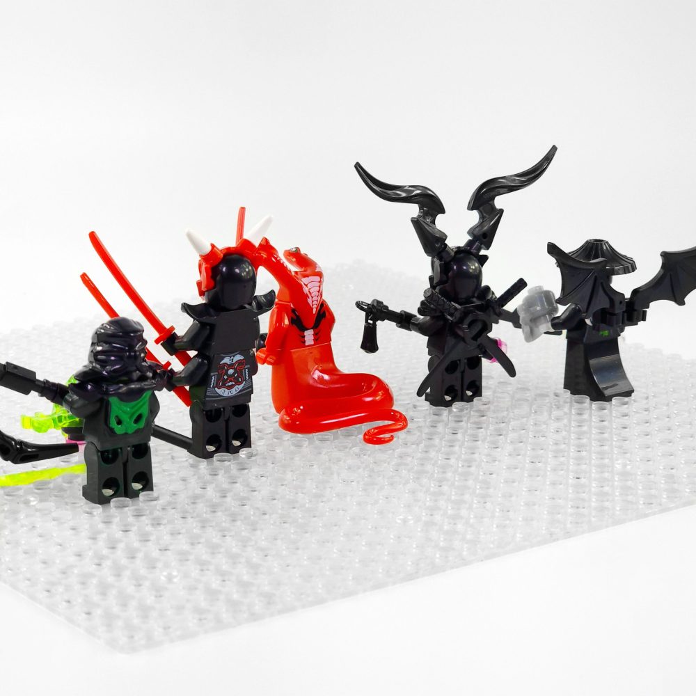 Ninjago Mr E Fangdam Vangelis Morro Oni Block Figures Set of 5pcs