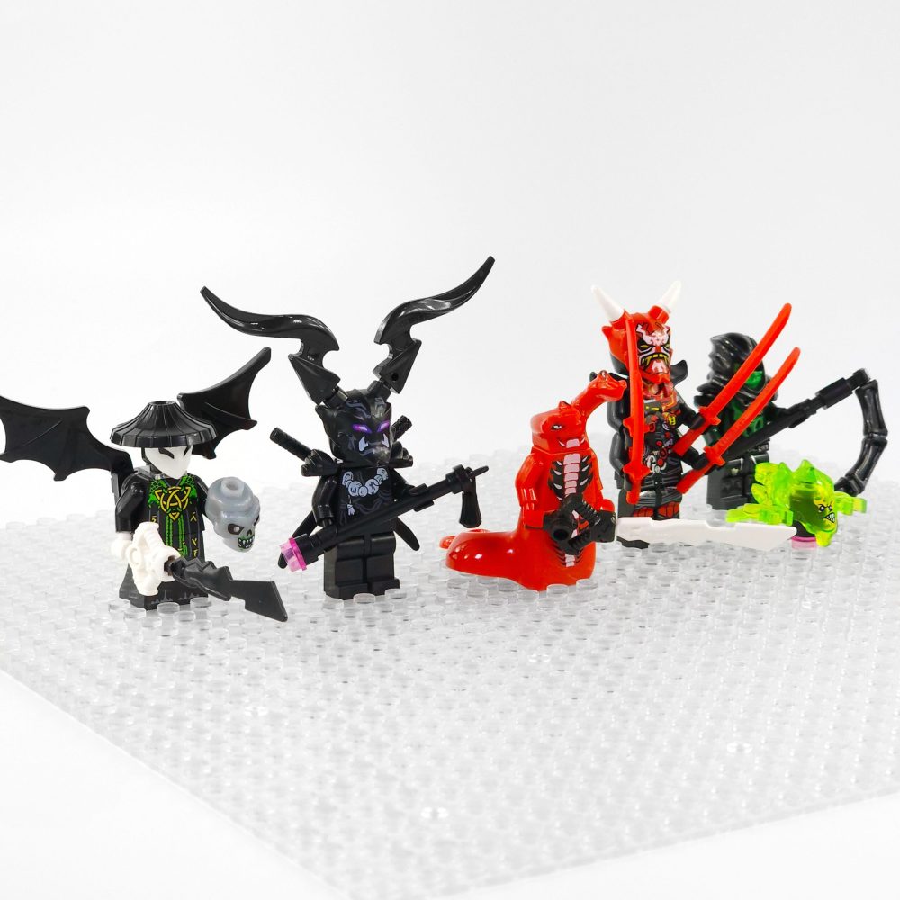 Ninjago Mr E Fangdam Vangelis Morro Oni Block Figures Set of 5pcs
