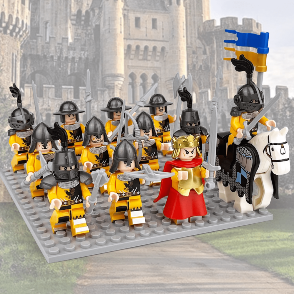 Raven Knight’s Medieval Soldiers Block Figures Set