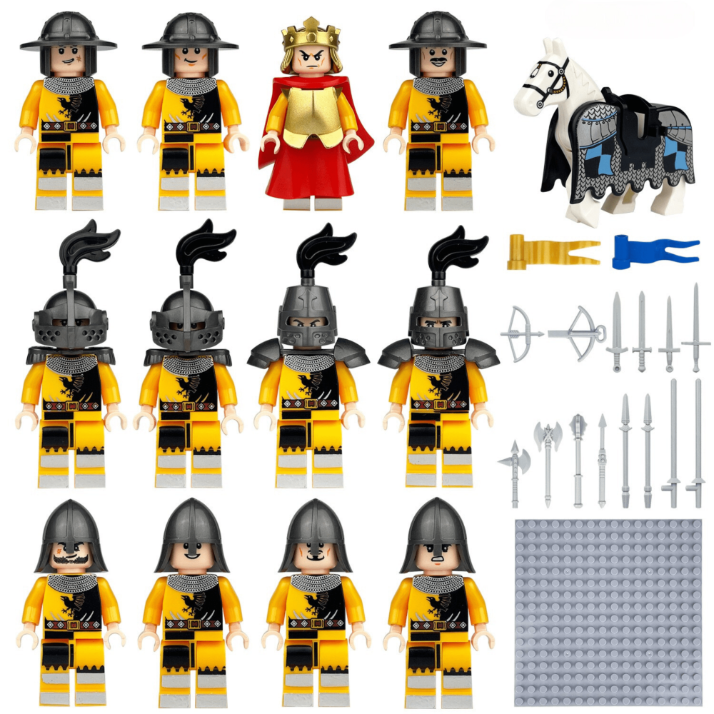 Raven Knight’s Medieval Soldiers Block Figures Set