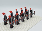 Red Dragon Knights Style 1 Block Figures Set of 10pcs