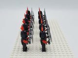 Red Dragon Knights Style 1 Block Figures Set of 10pcs