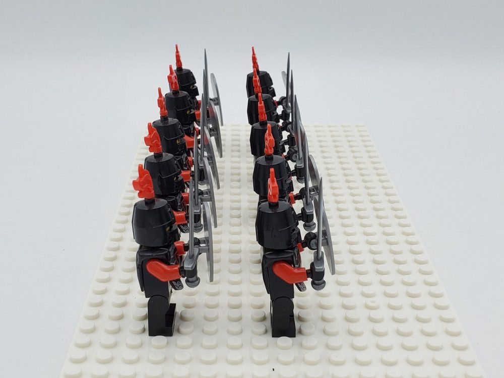 Red Dragon Knights Style 1 Block Figures Set of 10pcs