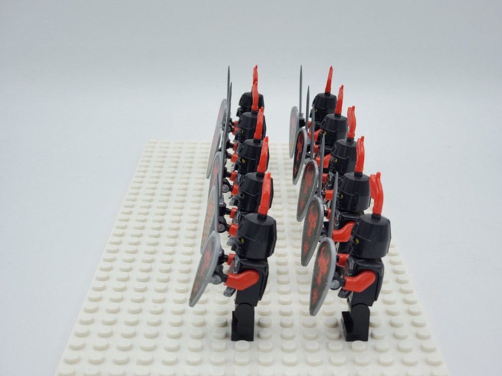 Red Dragon Knights Style 1 Block Figures Set of 10pcs