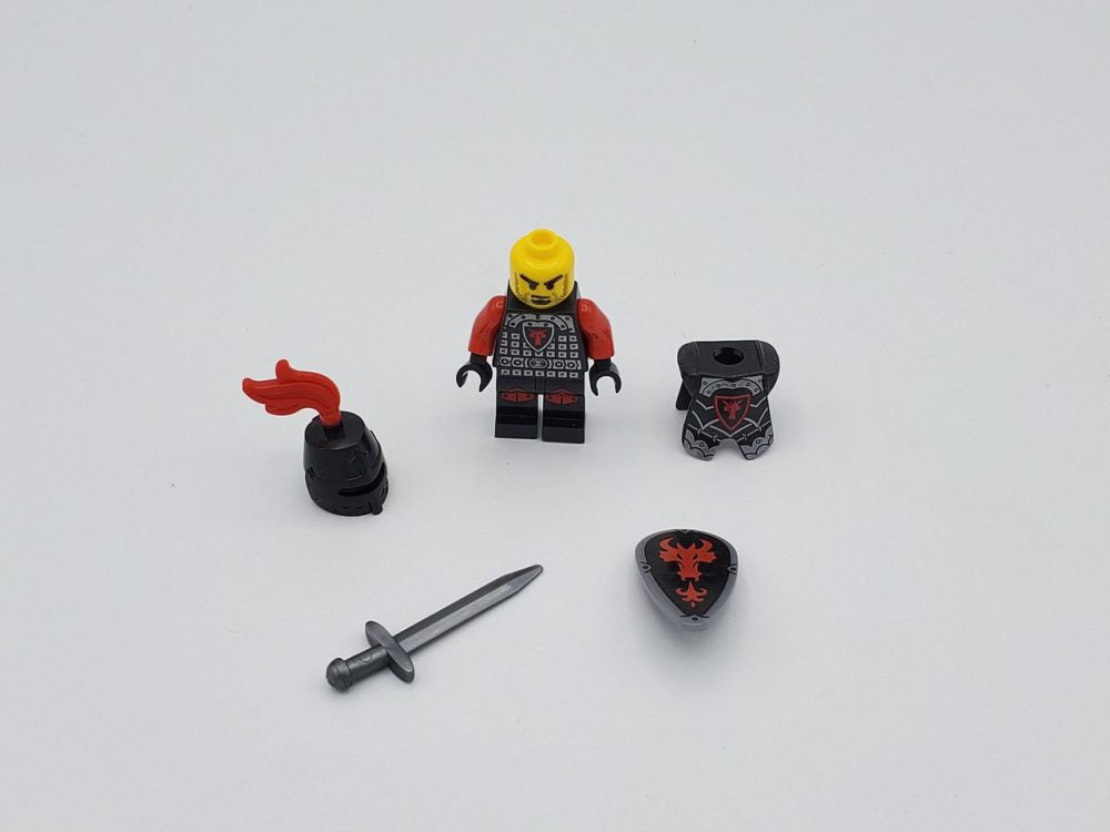 Red Dragon Knights Style 1 Block Figures Set of 10pcs