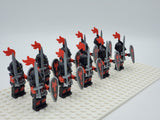 Red Dragon Knights Style 2 Block Figures Set of 10pcs 25