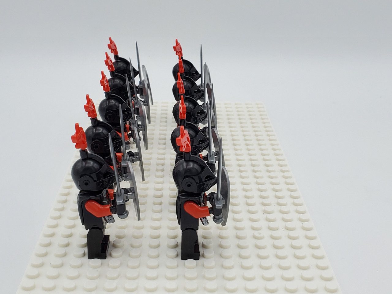 Red Dragon Knights Style 2 Block Figures Set of 10pcs 25
