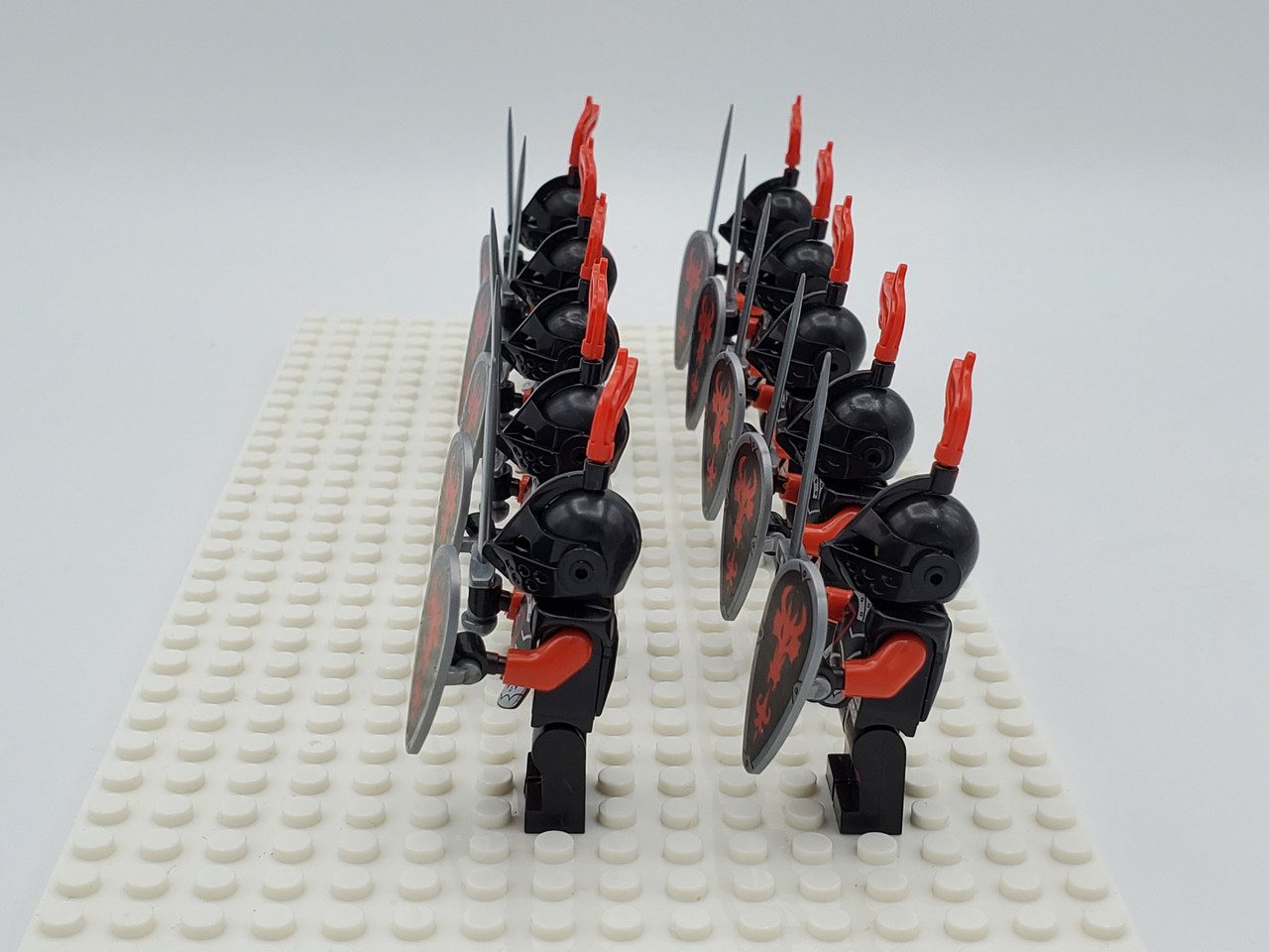 Red Dragon Knights Style 2 Block Figures Set of 10pcs 25
