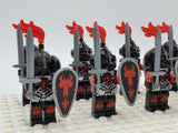Red Dragon Knights Style 2 Block Figures Set of 10pcs 25