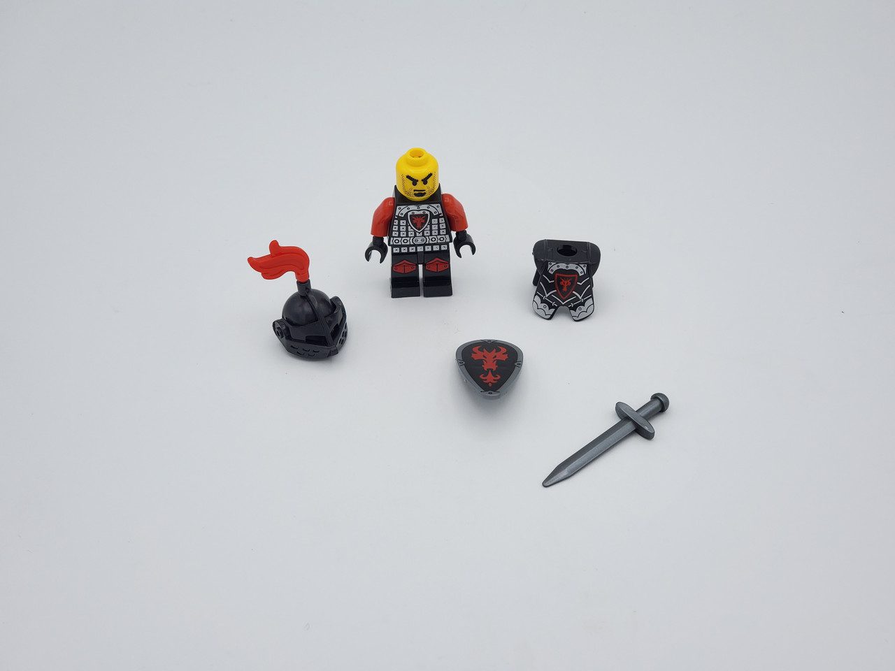 Red Dragon Knights Style 2 Block Figures Set of 10pcs 25