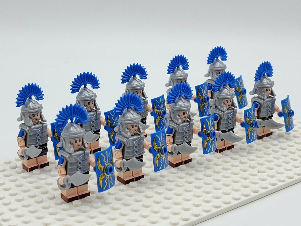 Roman Centurions (Blue) Block Figures Set of 10pcs