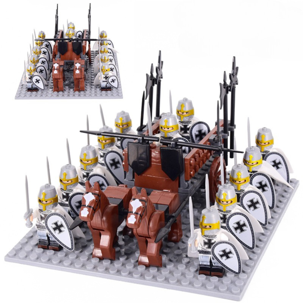 Crusaders War Horse Contingents Block Figures Sets