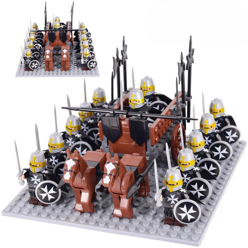 Crusaders War Horse Contingents Block Figures Sets