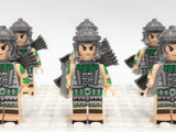 Roman Legion Archers (Green) Block Figures Set of 10pcs