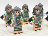 Roman Legion Archers (Green) Block Figures Set of 10pcs