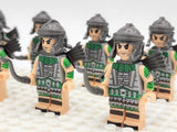 Roman Legion Archers (Green) Block Figures Set of 10pcs