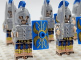 Roman Legion Infantry (Blue) Block Figures Set of 10pcs
