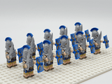 Roman Legion Infantry (Blue) Block Figures Set of 10pcs