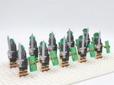 Roman Legion Infantry (Green) Block Figures Set of 10pcs