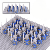 Roman Legionaries Blue Cohort Block Figures Set