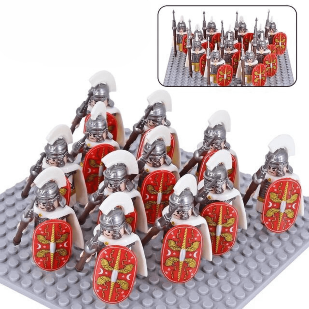 Roman Legionaries Tribune Legate Centurions Block Figures Set of 12pcs