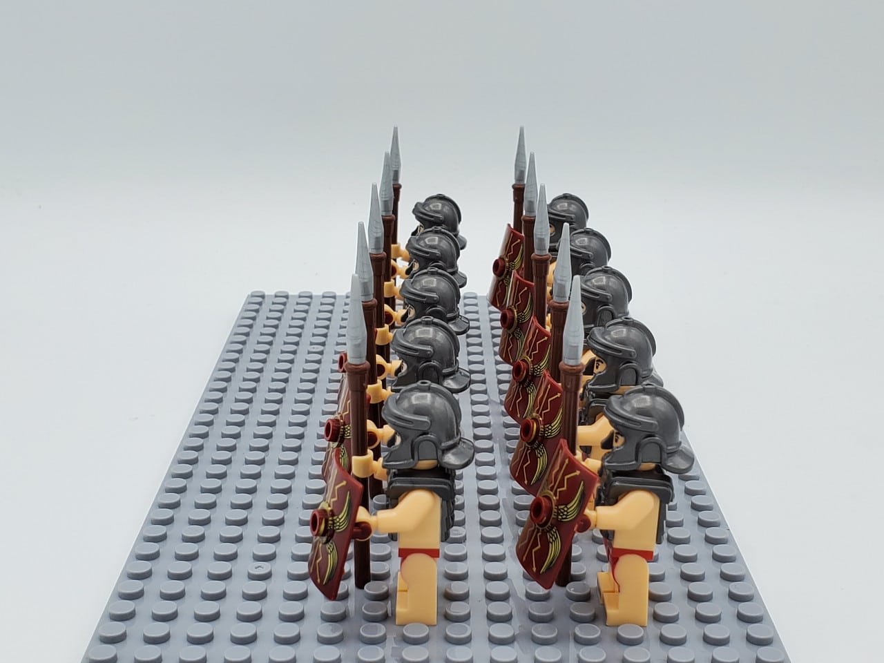Roman Legionary Block Figures Set of 10pcs