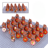 Roman Wolf Skin Signifier Auxiliaries Block Figures Set of 12pcs
