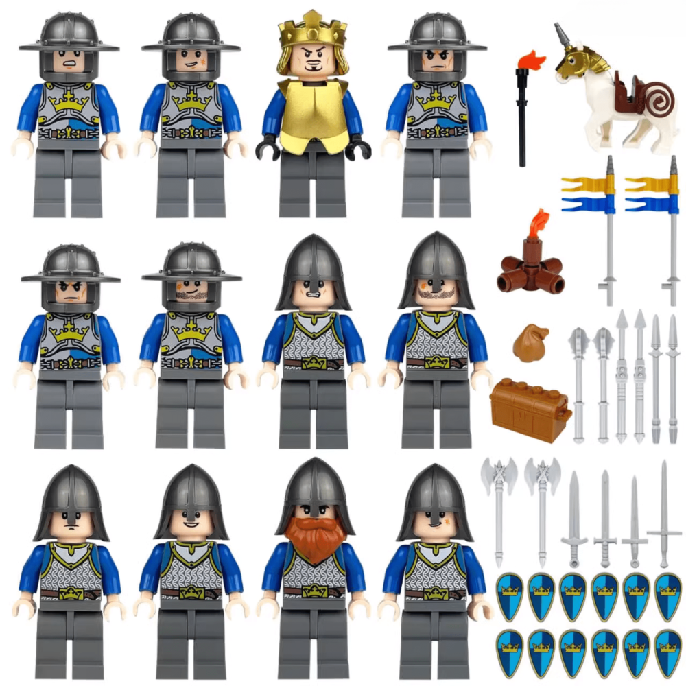 Royal Crown Knights Block Figures Set