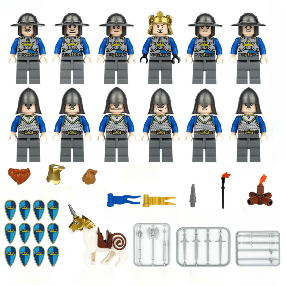 Royal Crown Knights Block Figures Set