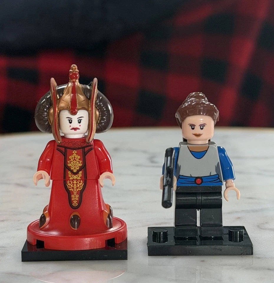 Space War Theme Padme And Queen Amidala Block Figures Set