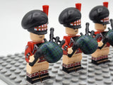 Scottish Bagpiper Block Figures Set of 5pcs