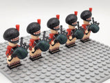 Scottish Bagpiper Block Figures Set of 5pcs