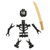 Skeleton Soldiers With Swords Block Figures Set Black 12pcs