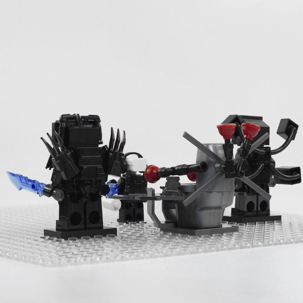 Skibidi Toilet Alpha-Hills Lab Block Figures Set of 4pcs