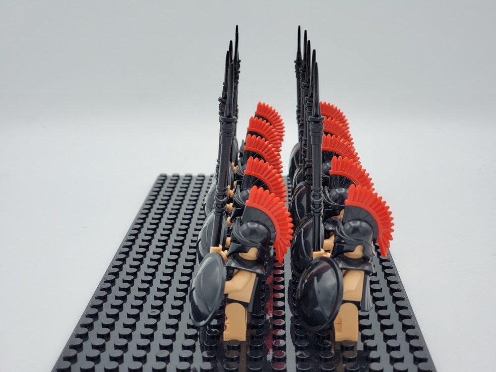 Spartan Warriors (Black Armour) Block Figures Set of 10pcs